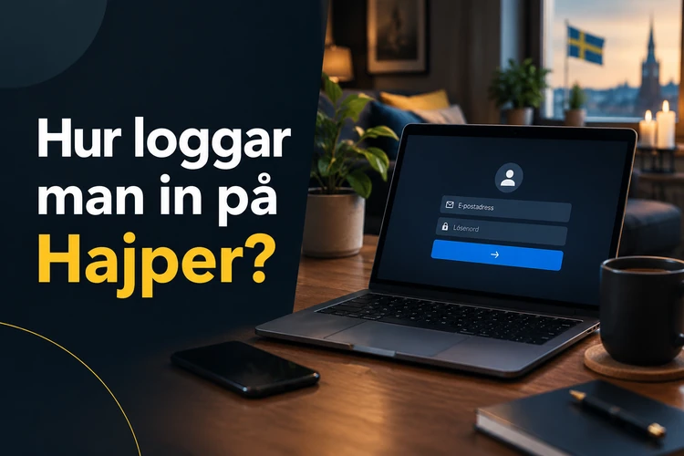 Hur loggar man in på Hajper?