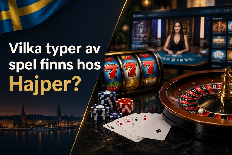 Vilka typer av spel finns hos Hajper?
