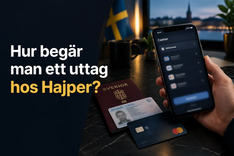 Hur begär man ett uttag hos Hajper?
